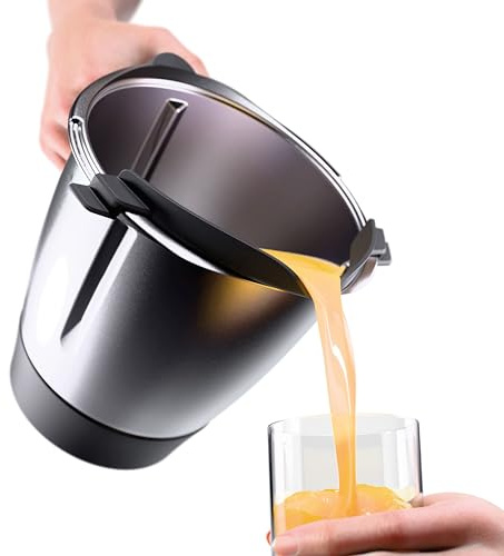 Wundermix - WunderFlow Ausgießer für Thermomix TM6 & TM5 | Abgieß-Hilfe für präzises & tropffreies Ausgießen, auslaufsichere Silikondichtung, leichte Reinigung, BPA-frei