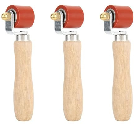 NJTHNTJR 3 rodillos de presión de mano, rodillo de presión de silicona de 28 mm para herramientas de techo de PVC//EPDM, herramientas de suelos, herramienta de soldadura