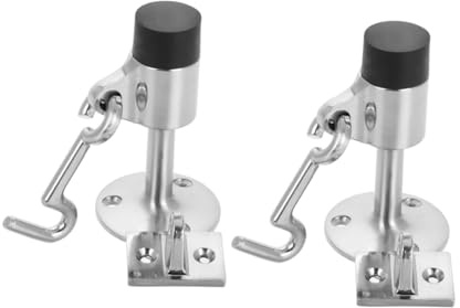 Alipis 2sets Parete Gancio Blocca Rumore Per Porte Fermaporta Resistente Per Porte Pesanti Per Bagno e Esterni Protezione Da Parete e Sicurezza