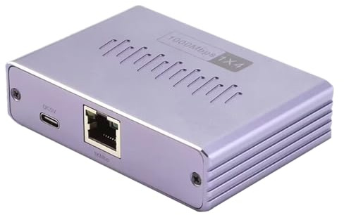 Divisor De Puerto Ethernet Divisor WiFi 1 Entrada 4 Salidas | Adaptador Alta Velocidad Gigabit Baja Latencia para PC Cámara TV Hogar