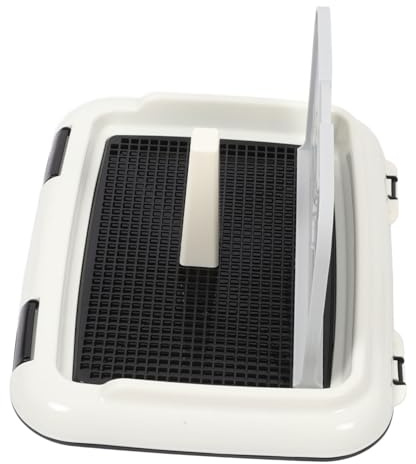 VICASKY Toilettes Pour Chiens Intérieur Bac à Pipi Avec Déflecteur Urine Facile à Nettoyer Entretenir