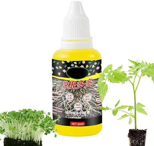 Root Booster - Fertilizzante liquido organico, trasportatore di crescita | alle radici, trapianto, stimolatore di taglio per piante d'appartamento, arbusti, fiori, piantine, idrocoltura, t