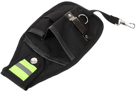 QUMIIRITY Borsa Portautensili Piccola Portatile Oxford Striscia Riflettente, Marsupio Porta Attrezzi Organizer per Elettricista Uso Esterno e Viaggio