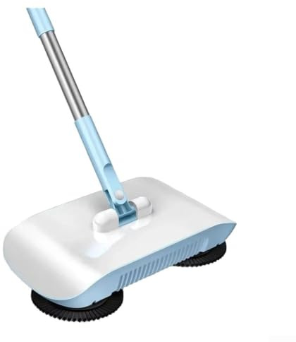 Hand Push Sweeper Robot, Floor Cleaning Broom Mop for Combo for Home Use, Lightweight Manual Vacuum Cleaner with Dual Cleaning Modes, Com(B)