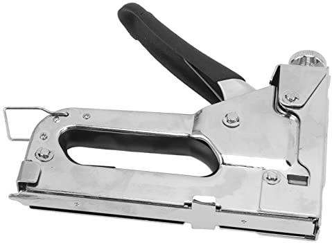 Haofy Pistola de Clavos Manual de 4 a 14 Mm de Capacidad para Muebles, Cuero, Carpintería con Clavos N, T, para Puertas, Pistola Grapadora Resistente para Reparaciones del Hogar, Proyectos de