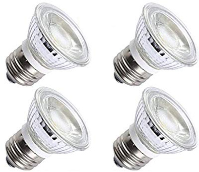 CTKcom 5W PAR16/HR16 LED Spotlight Bulb(4 Pack)- E26/E27 Base COB Flood Light Bulb 36 Degree 450LM 3000K Warm White 50W Halogen Bulb Equivalent LED Bulbs 110V~130V