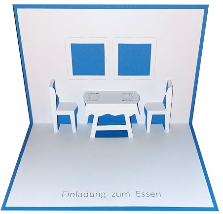 Einladung zum Essen Pop up Karte