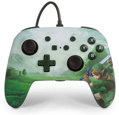 Mando con cable mejorado para Nintendo Switch, diseño de Link Hyrule