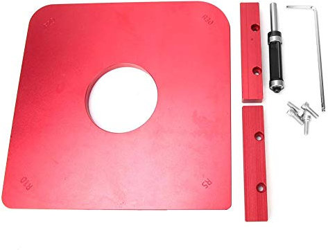 Hilitand Round Corner Jig Template Holzbearbeitung Formale und umgekehrte Montage Round Corner Jig Radius Table Corner Jig Template(With Trimming Knife)