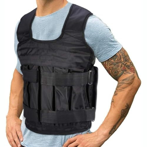 DEWIN Gewichtsweste, Gewichtswesten Laufweste Krafttrainingsweste Verstellbare Weighted Vest für das Training von Militärläufern Sporttraining