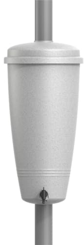 elho Green Basics Rain Catcher 33 - Barril de Lluvia para balcón y Exterior - Ø 33,5 x H 73,5 cm - Gris/Living Concrete