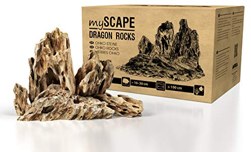 ARKA Rocce Dragon 10 kg mySCAPE – Pietre Naturali per Layout Grandi in Acquario Dolce – Mix selezionato 10–30 cm – Ideale per Iwagumi, Isole e Scape complessi – piantabile e sicura per gamberetti