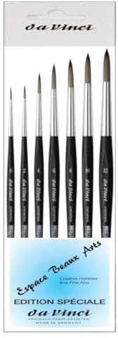 Da Vinci Serie 373 (3373), Set 7 Pinsel rund Synthetik,0,2,4,6,8,10,12