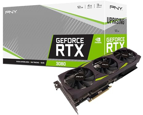 PNY Carte Graphique GeForce RTX™ 3080 12GB Revel Triple Fan