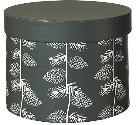Oasis® Noble Cone Hat Box (Set of 3), Round Nesting Lined Flower Hat Boxes with Lids, Decorative Storage Boxes, Gift Boxes for Christmas New Year Wedding Occasions (S/M/L)