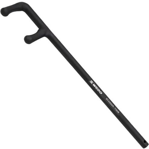 WEDO Schraubenschlüssel Typ F Rutschhemmend Ventilgriff Universalschlüssel für Ventil 40 Chromstahl Schwarz-Spray Hochwertige Einmal geschmiedet Starkes Drehmoment 50 * 400mm