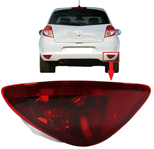 BIAREN Rear Right Fog Light Lamp Reflector For Renault Clio Mk3 Hatchback (2009-2012) 8200776054 8200776121