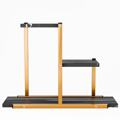 Luojuny Soporte para plantas de interior, soporte alto de metal para plantas de esquina, soporte para plantas al aire libre, soporte de flores de varios niveles para sala de estar, balcón, jardín,