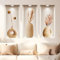 Paquet de 3 Stickers Muraux Décoration Murale 3d Stickers Muraux Salon Autocollants Muraux Amovibles en PVC Plantes Autocollants Muraux de Fleurs de Décoration Murale pour Salon Chambre à Coucher