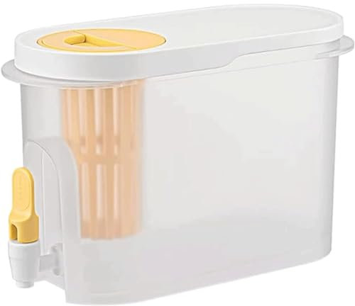 ZQNDFAC Dispensador de Cerveza Dispensador de Bebidas de 4L/135OZ, dispensador de Bebidas de plástico con Tapa, hervidor de Nevera de Gran Capacidad, máquina de Bebidas Buffet Regalo