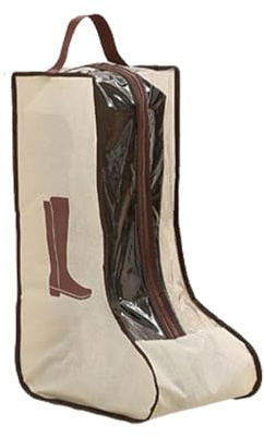 Stövelväska – dammsäkra skoväskor med handtag, Beige, Long style, Se beskrivning | Skyddsväska skofodral för män kvinnor sneakers resor | andningsbar förvaringsväska för damstövlar | Fukt