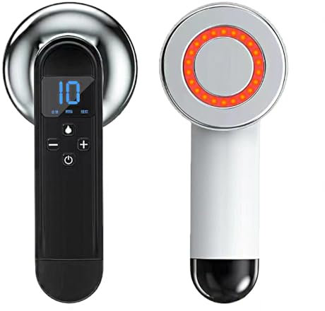 LVSHUOHC Masaje Anticelulitico Ultrasonido, con Onda UltrasóNica Maquina Masaje Anticelulitico EliminacióN De Grasa del Vientre Ventosa Celulitis, Adecuado para Cara,Brazos,Cintura