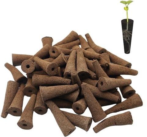 INNAL 50 Pièces Eponges de Culture Hydroponiques,Éponges de Croissance de Remplacement (5,5cm de Long),Éponges de Culture de Culture Hydroponique avec Engrais pour Semis de Légumes,Fraises,Fleurs