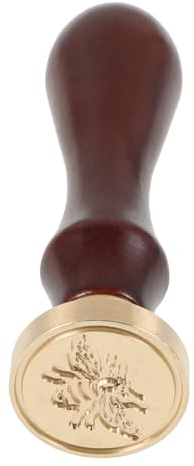 Angoily Wachssiegel Stempel Mit Holzgriff Hochwertiger Siegelstempel Für Hochzeiten Einladungen Briefe Vielseitiger Stempel Für Kreative Bastelprojekte Retro Design Mit Nostalgischem Charm