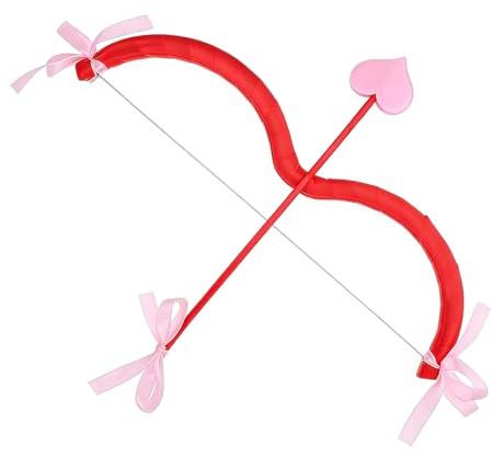 Shalwinn Amor Pfeil und Bogen Set Amor Kostüm Valentinstag Halloween Amor Requisite Cosplay Party für Männer Frauen