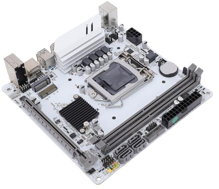 Elprico Scheda Madre H510-ITXFF LGA 1200 ITX, Scheda Madre Desktop DDR4 CIE 3.0 X16 a Doppio Canale per Generazione 10/11, Supporto Realtek 8111H Gigabit Ethernet, Slot M.2, 4 X Serial