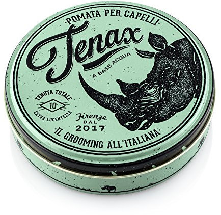 Tenax Ultra Strong Shine Pomade, 125ml, Pomade for Men with Extra Strong Hold and Shine, Water-Based Men's Hair Wax for a Solid, Frizz-Free Hairstyle, Suitable for all Hair Types