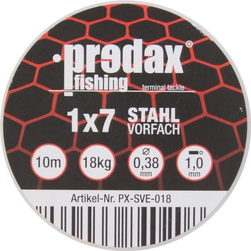 Predax Stahlvorfach 1x7 braun 10m Spule