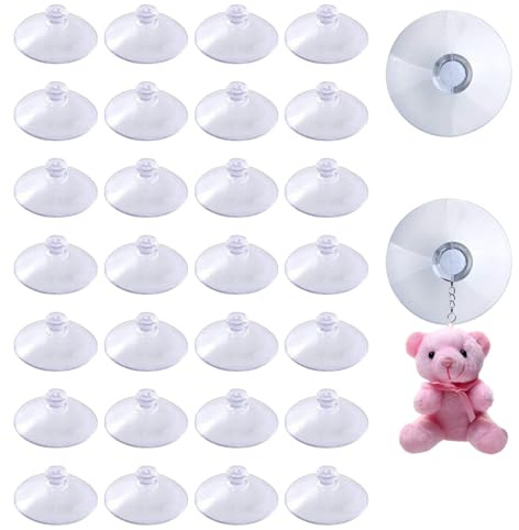 30 Stück Saugnäpfe,40 mm Saugnapf,Saugnäpfe für Fenster,Saugnäpfe für Glasplatten,für Küche, Badezimmer, Heimdekoration,Fenster Und Glastür