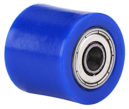 Yosoo Health Gear 8mm Kettenspannrolle mit Schieberspanner für Motorräder, Streetbikes und ATV, Hochwertige Antriebsketten Riemenscheibenrolle, Blaue Radführung