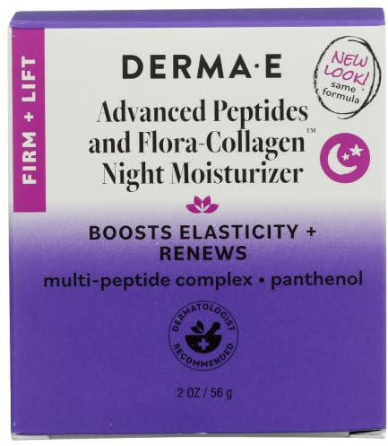 Derma-E Advanced Peptides and Flora-Collagen Night Moisturizer Unisex Moisturizer 2 oz