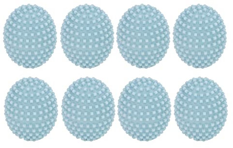 KUIKUI Trocknerbälle 8er Set Wäschebälle für Waschmaschine Trockner Bälle Wäsche Wiederverwendbare PVC Wäsche Waschbälle Wäsche Enthaarung Igel Waschbälle für Wäsche, Bule