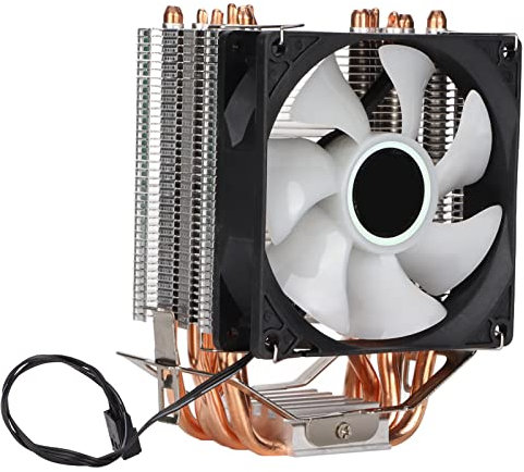 Akozon Dissipatore CPU per LGA 775 1155 1156 1366 2011 Tecnologia a Diretto Ventole di Raffreddamento a Flusso d'Aria Preciso Basso Rumore Eccellente Dissipazione del