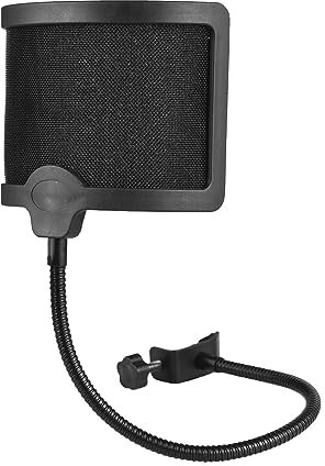 Filtre anti-pop,KOCAN Filtre anti-pop Bop Net de type U avec arbre flexible Filtre acoustique Microphone Dédié au bruit du vent Net Pare-vent Pare-brise Studio Mic Shield d'isolation pour microphone R