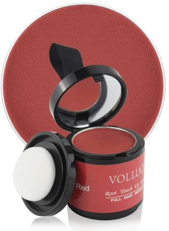 VOLLUCK Puder für Haaransatz für Frauen und Männer, Retuschierpulver für Haarwurzeln, Abdeckung der Wurzeln, Farbpulver für das Haar, 100 ml, Puder für Haarschatten, Cu