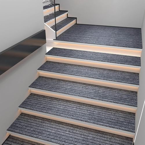 OAUKA 100 Stufenmatten Treppenmatten,Grau,25x80cm