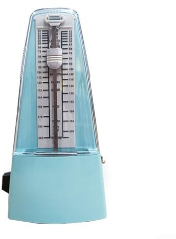 Zoegneer Klassisches Metronom mit Glockenhaar, mechanisches Metronom für Klavier, Gitarre, Basstrommel, Violine, Blau