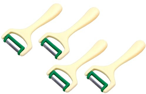 4 Solinger Profi Sparschäler Spargelschäler Solingen Obstschäler Spargelmesser extra scharf Pendelschäler Gemüseschäler Rechtshänder Linkshänder Querschäler