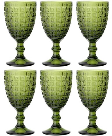 La Bouchée By La Cartuja De Sevilla Alma Set 6 Copas Vidrio 30cl Verde