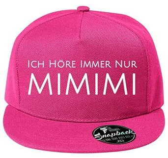 DELUNO Ich höre Immer nur mimimi Unisex Baseball Cap Geschenkidee zum Geburtstag Basecap Herren Snapback Cappy NEU