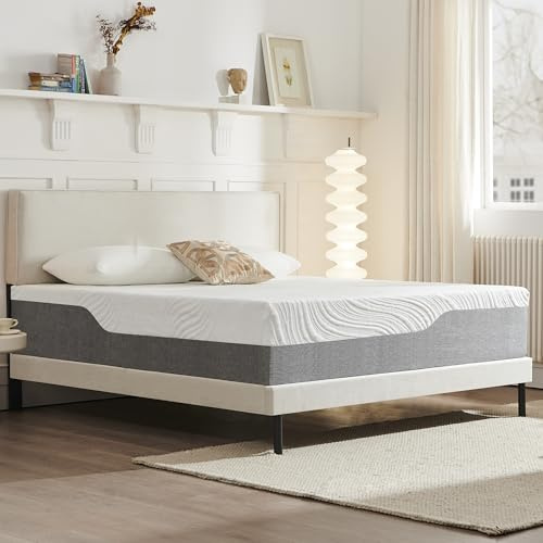 Twirest Double Mattress, Memory Foam Mattress, Medium Firm, Breathable Knitted, Soft and Skin Friendly Cloth, Mattresses in a box (135x190x25cm)