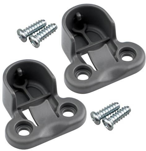 KOMPLEMENT 130627 Clothes Rail Suitable as Replacement Part for IKEA PAX Clothes Rail Holder (Pack of 2)