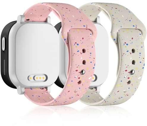 Hexasider 2 Stück Kinder Armband Kompatibel mit Xplora X6 Play/Gen 2/Xplora X6 Pro/Anio 5/Anio 6, 20mm Silikon Kids Smartwatch Ersatzband Armbänder Zubehör für Mädchen Jungen
