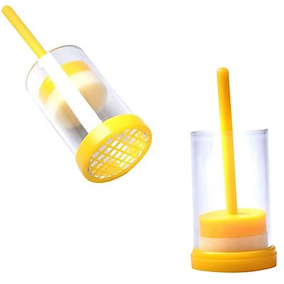 POPETPOP Bienenkönigin Markierungsflasche Mit Kolben Kunststoff Imkereiausrüstung Imkerwerkzeuge Für Bienenzucht