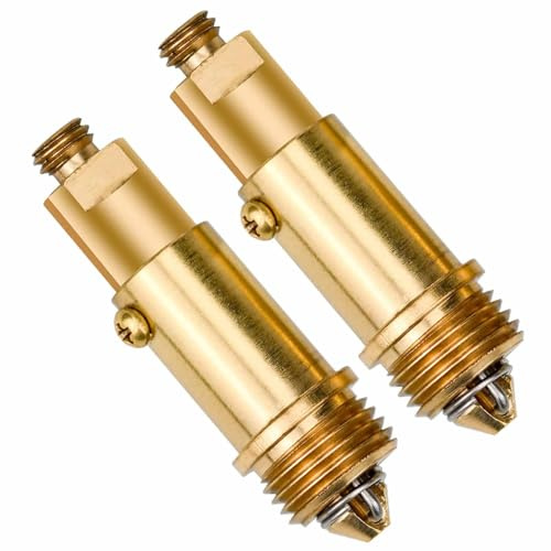 2 Pcs Replacement Sink Basin Bath Pop Up Click Clack Slotted Plug Bolt Assembly Internal Spring Brass Plug Bolt for Most Bathroom Bathtub Sink Drain Stopper