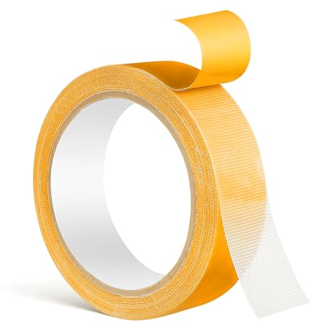 Ruban Adhésif Double Face Extra Fort pour Moquette, Tapis et Sols, 30mm x 20m - Idéal pour Fixation sur Bois, Carrelage, Vinyle - Multifonctionnel et Sans Résidu